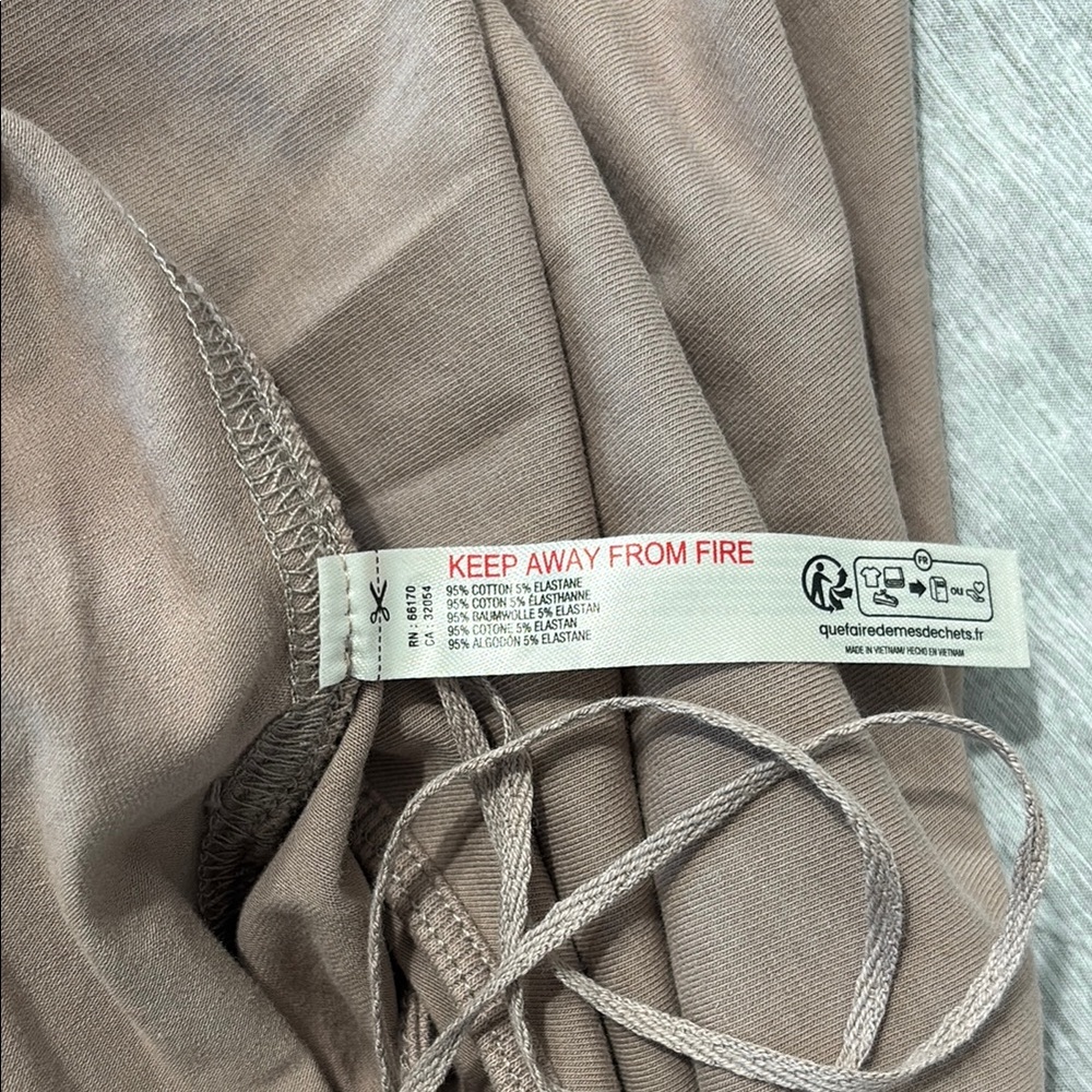 Free People Movement Mocha Latte Top Size Medium | NWOT Athleisure Lounge - Picture 7 of 7